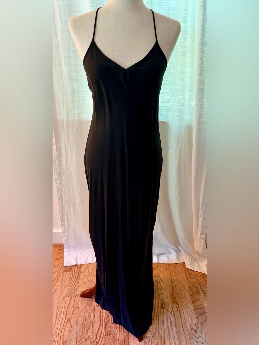 Lou & Grey Black Slip Dress - Women's Elegant V-Neck